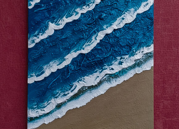 Painted with acrylic Sea