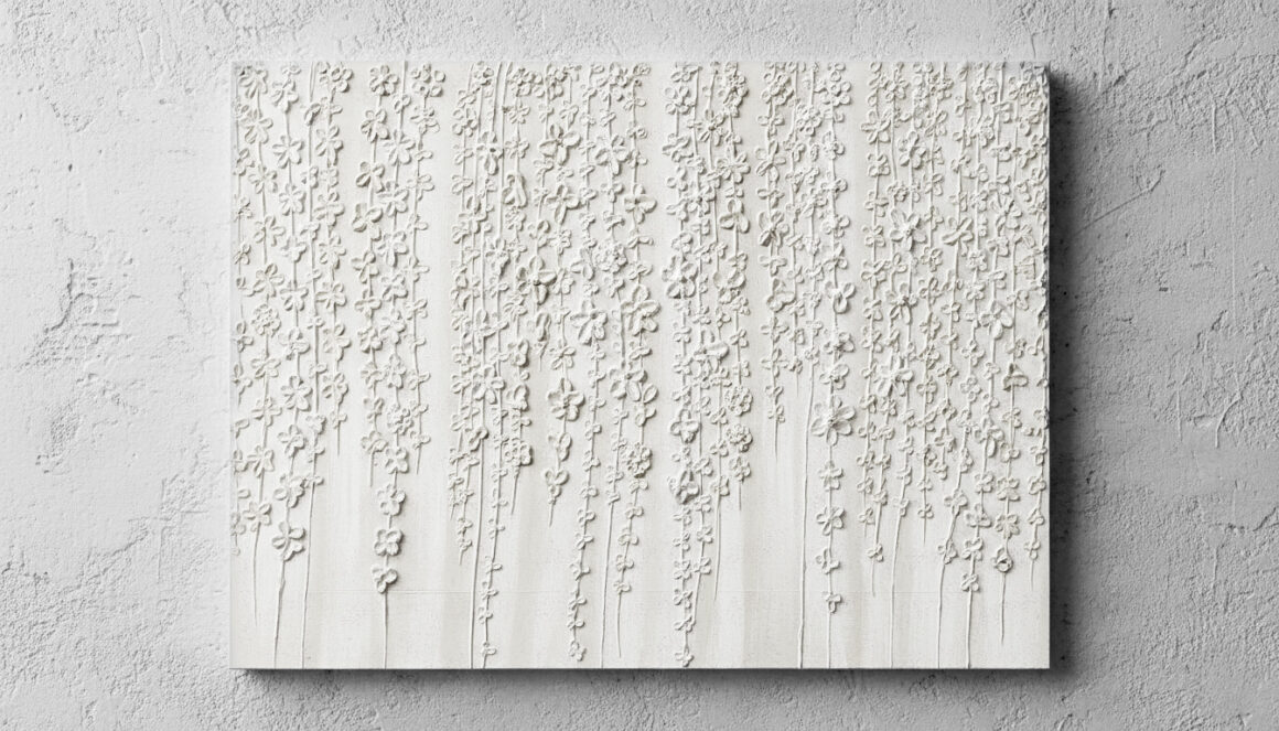 Elegant floral vine artwork Raw