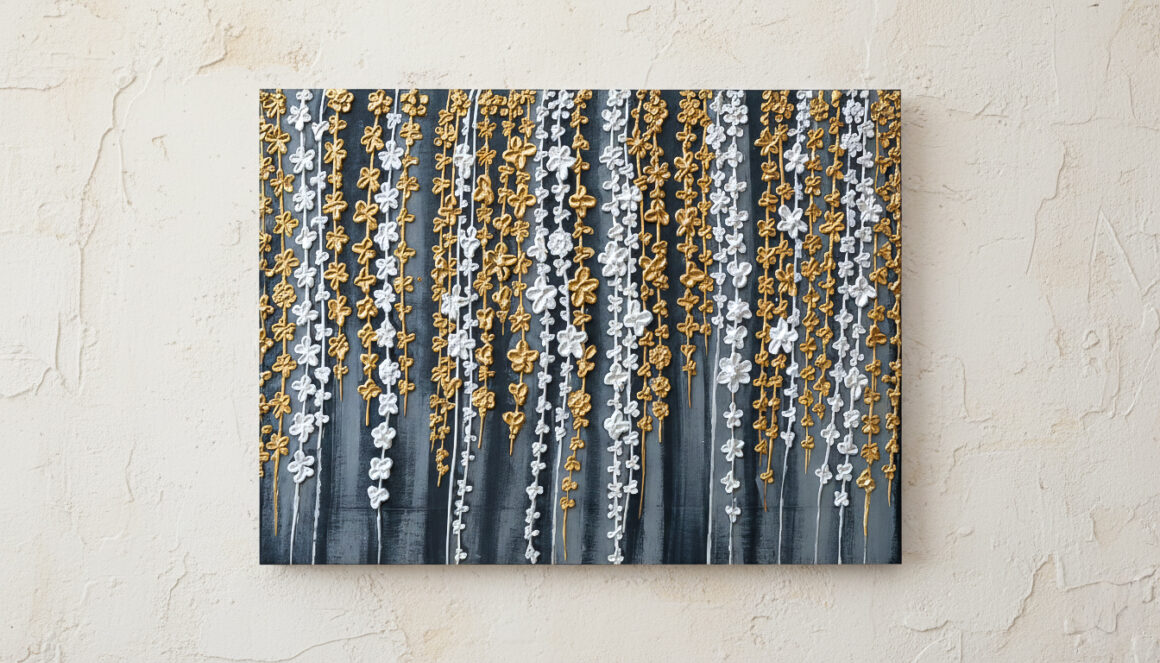 Elegant floral vine artwork