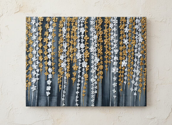 Elegant floral vine artwork