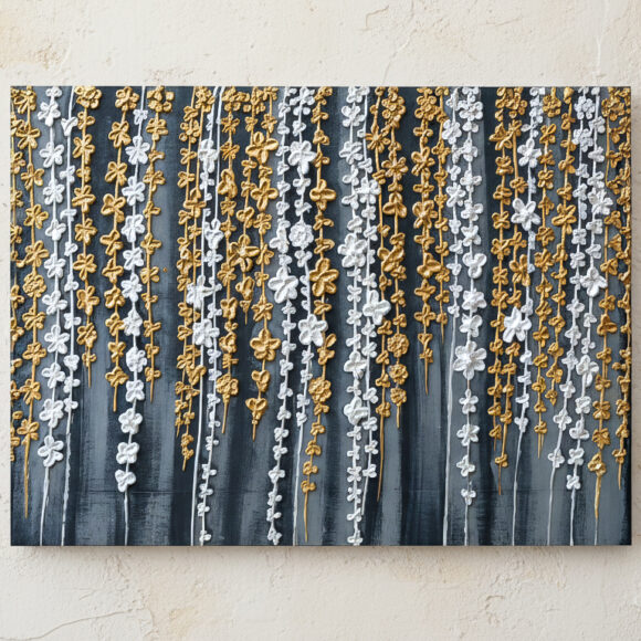 Elegant floral vine artwork