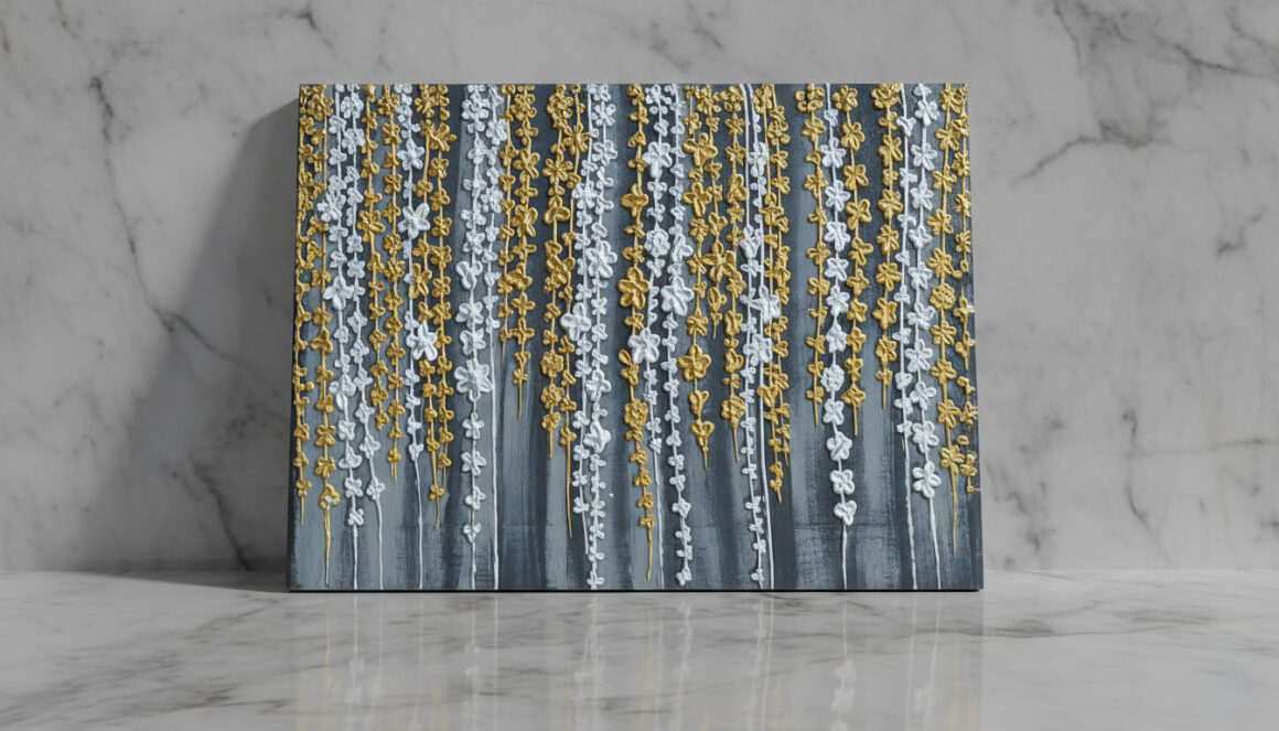 Elegant floral vine artwork