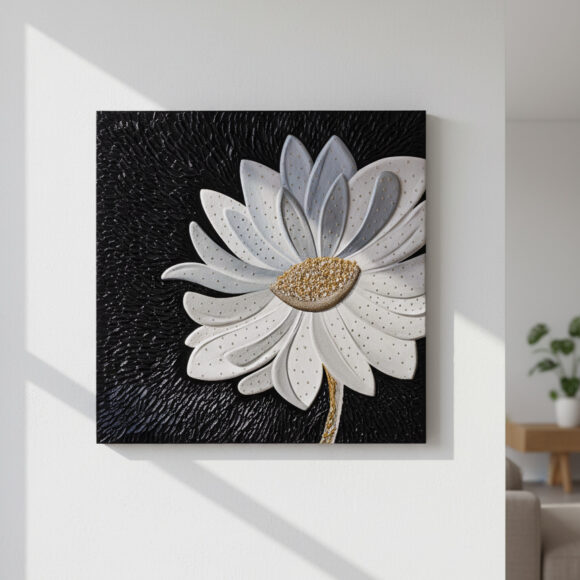 Serenity Bloom – Abstract Texture Art wall